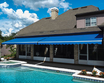 The Sunlight retractable awning by Sunesta