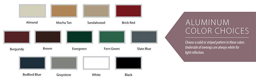 Futureguard door canopy color choices