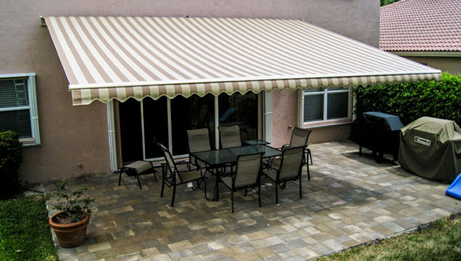 Sunesta retractable awning - shade when you need it, sun when you want it.
