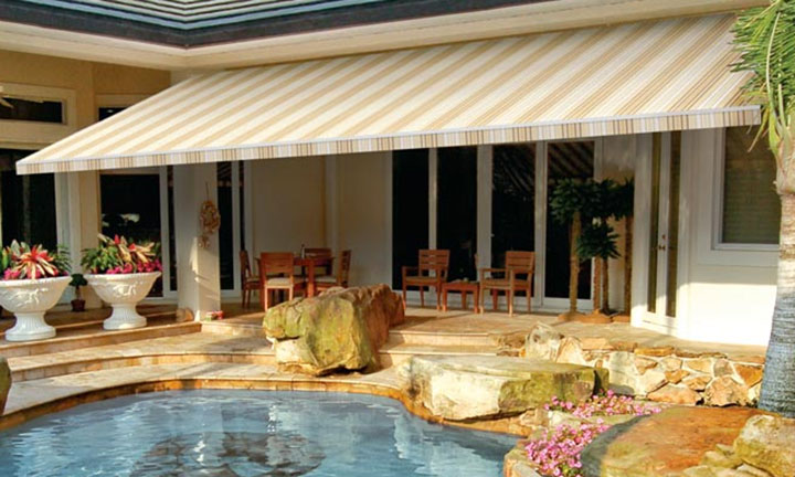 The Sunstyle retractable awning by Sunesta