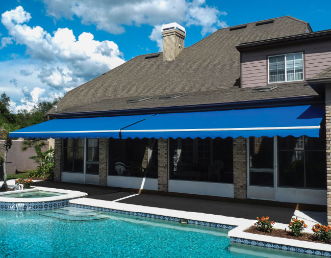 The Sunlight retractable awning by Sunesta