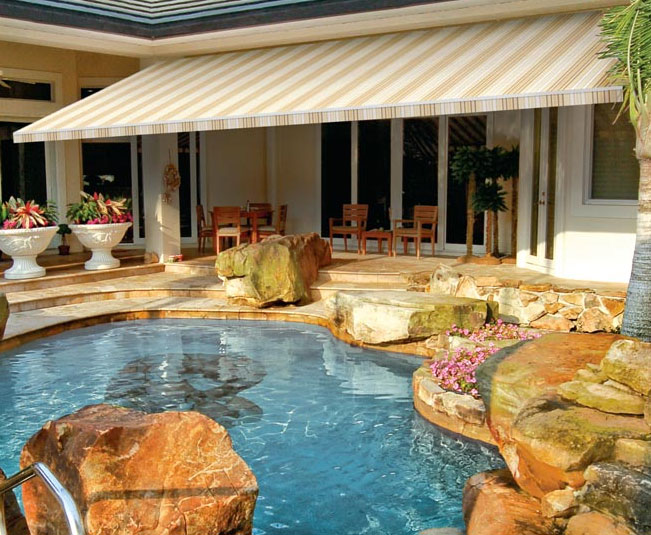 The Sunstyle retractable awning by Sunesta