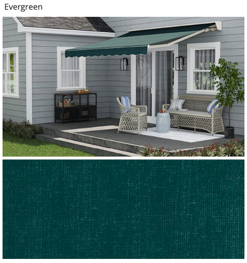 SunSetter Awning 14' Wide FABRIC - Colonnade Redwood (Sunbrella, Fabric  Only)