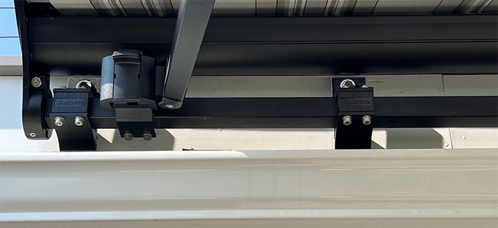 Sunesta black awning frame